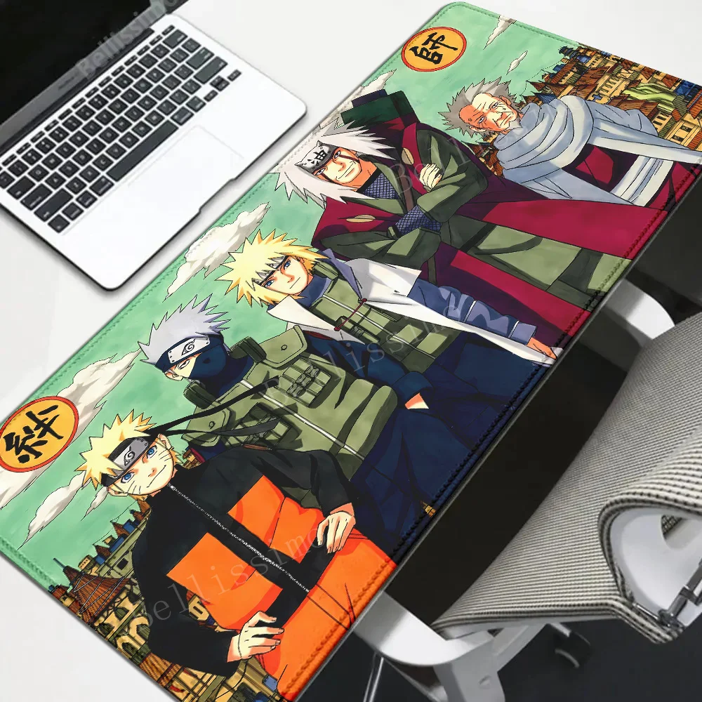 

Anime N-Narutos-S teclado mouse pad HD print Non-slip Extended Gaming Accessories Keyboard desk mat Large Gamer mousepad 90x40cm