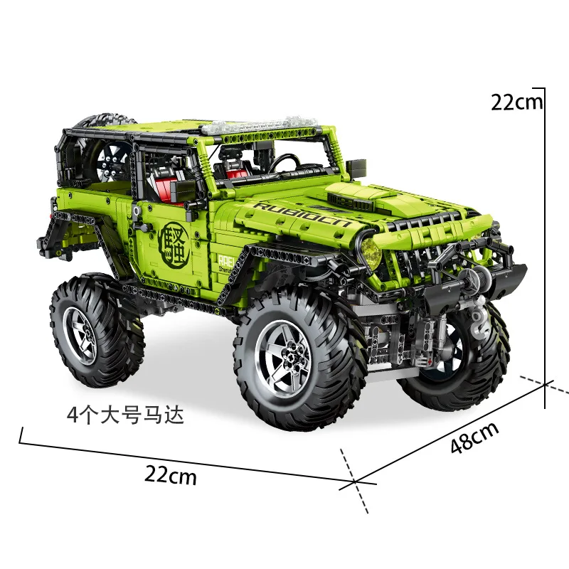 NEW Technical Car APP Remote Control Buggy Car Building Blocks J902 Moter Power Bricks SUV Off-road Model Toys For Kids Gifts