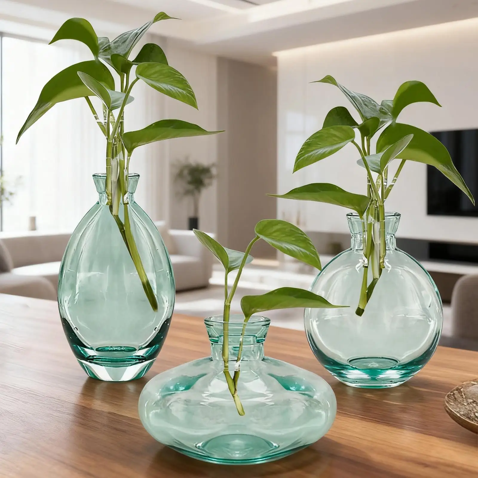 3X Glass Vase Bud V…