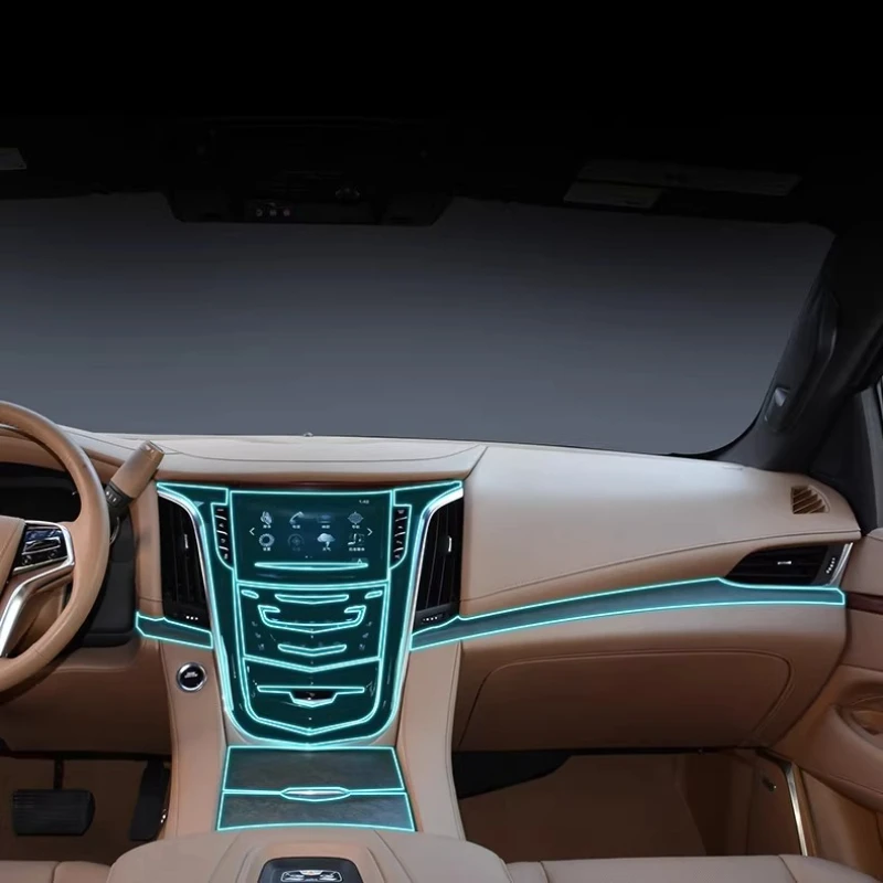 Interior Film Central Control Screen Navigation Film Tpu Protective Film Modification Tools For Cadillac Escalade 2017-2025