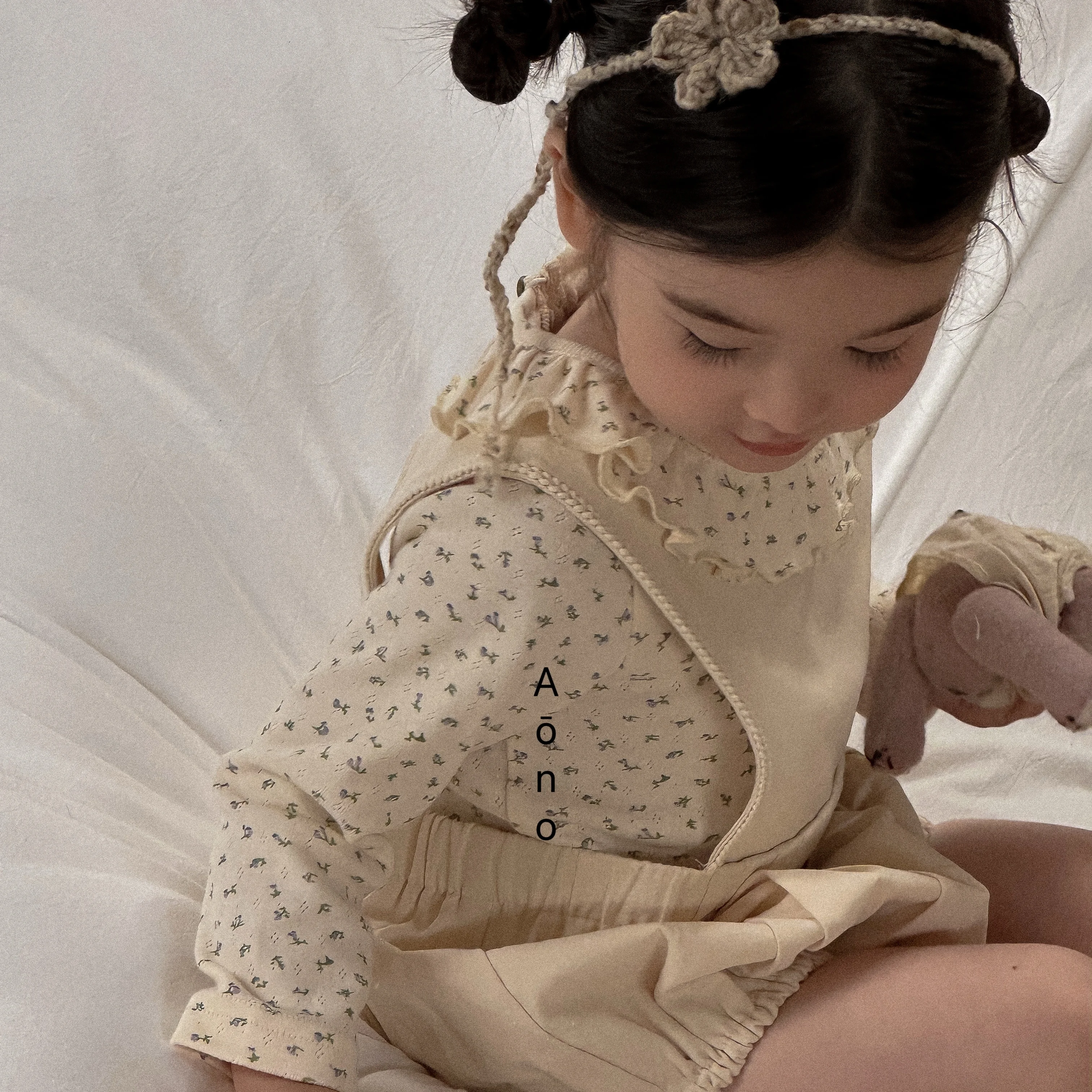 SeasonSea ربيع الخريف طفلة كشكش طوق الأزهار تي شيرت قميص قطني بكم طويل بلايز طفل ملابس داخلية غير رسمية بلوزة #5