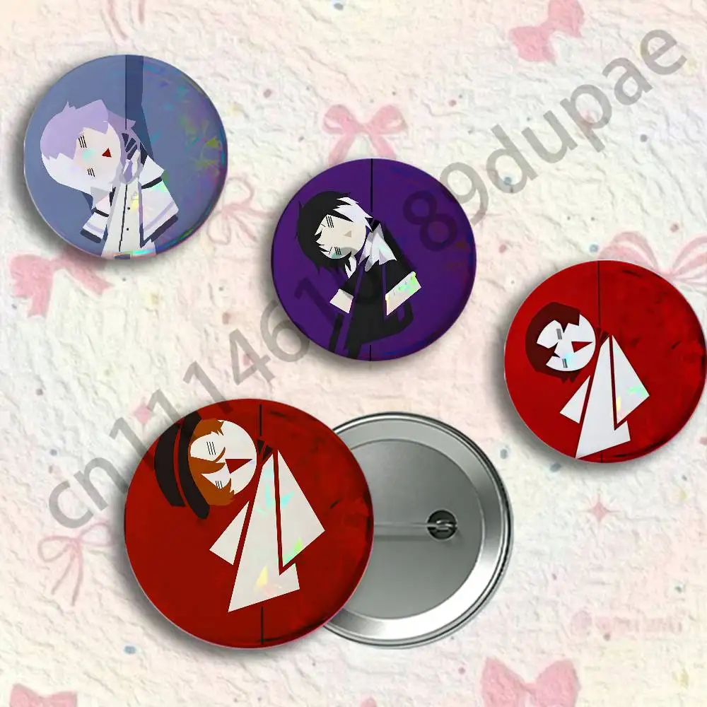 B-Bungo S-Stray Button Pin Single Pack Anime Merch for Ita Bags Badge Collectible Buttons