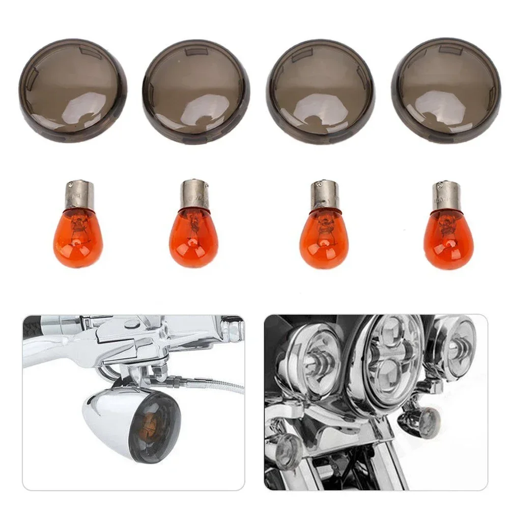 

Motorcycle Turn Signal Lens for Harley 2000-2016 Softail Dyna Glide Sportsters SMOKE