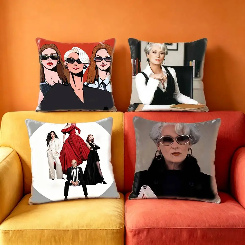 M-Miranda Movie The D-DevilS Wears PDA 2  Pillow Case Sofa Living Room for Bedroom car Headboard Backrest Cushion