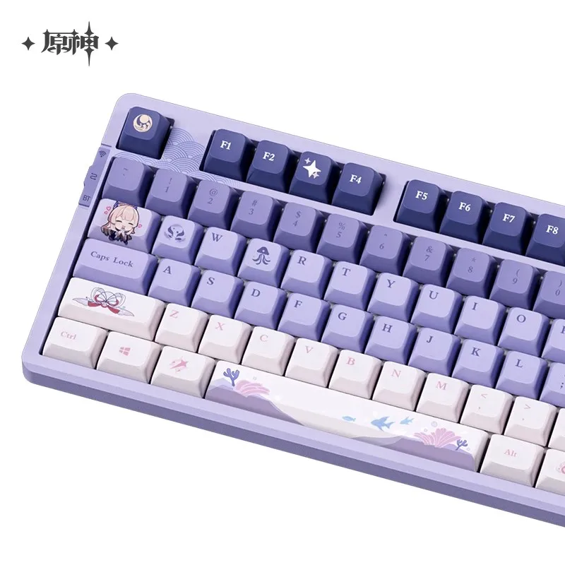 AnimeGame miHoYo Official Genshin Impact Sangonomiya Kokomi Mechanical Keyboard Anime Fashion Surrounding Birthday Gifts 108 Key