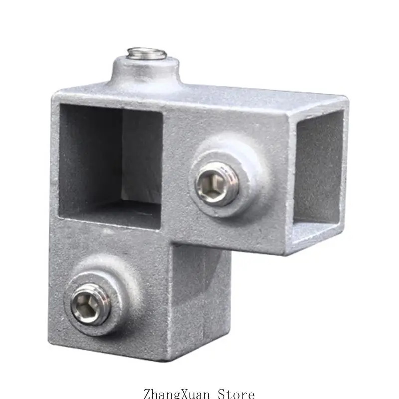 30 x 30 mm Vierkantrohr-Rohrverschraubungen aus Aluminiumlegierung, Vierkantrohr, feste Verbindung, Lagerregal-Verbindung – Detail 7
