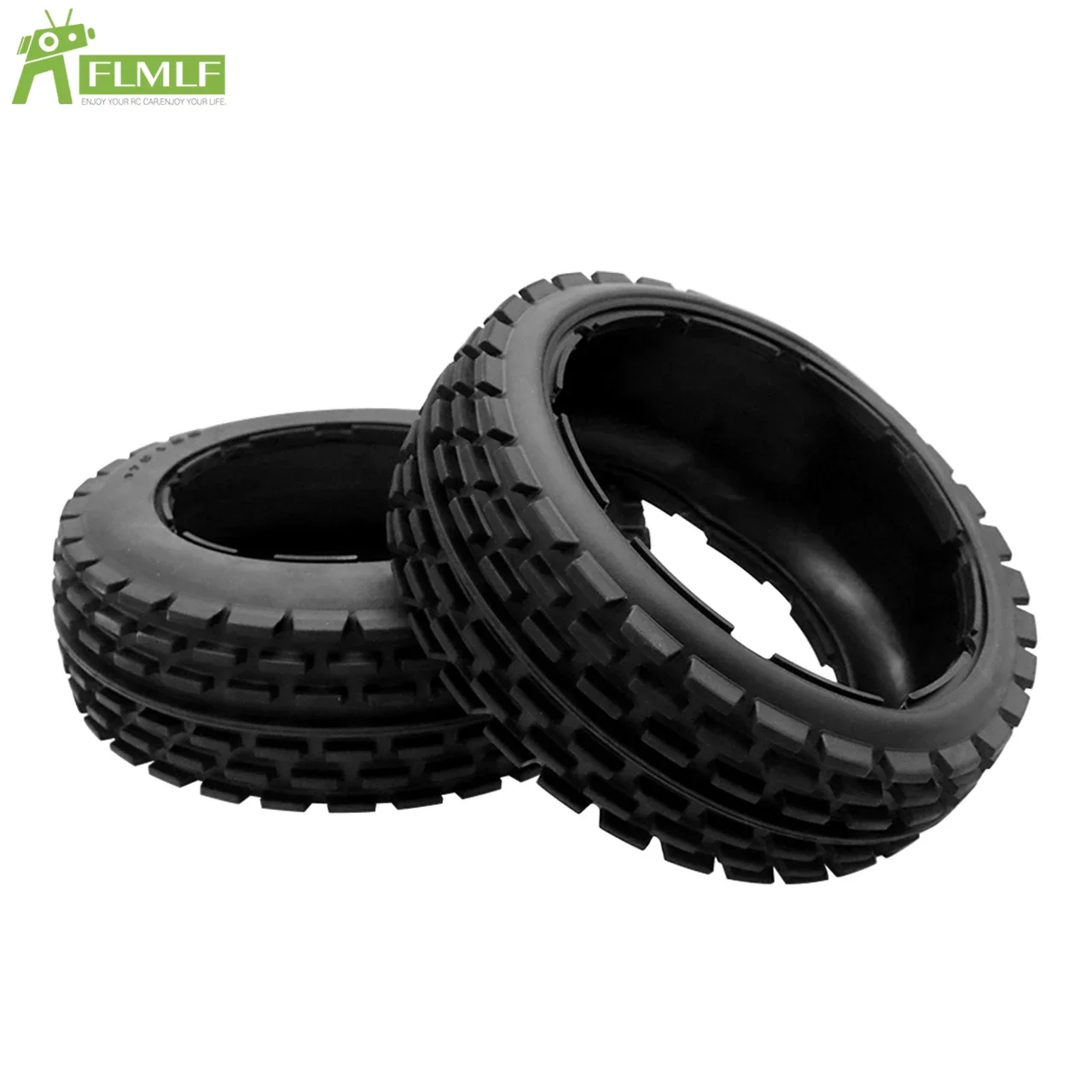 Off-road Front or Rear Wheel Tire Skin Set Fit for 1/5 HPI ROFUN ROVAN Kingmotor BAJA 5B Rc Car Parts