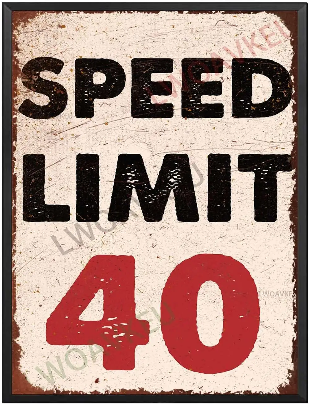 Aluminum Metal Tin Sign Speed Limit For Decor For Home Gate Garden Bars Restaurants Cafes Office Store Club 12.00