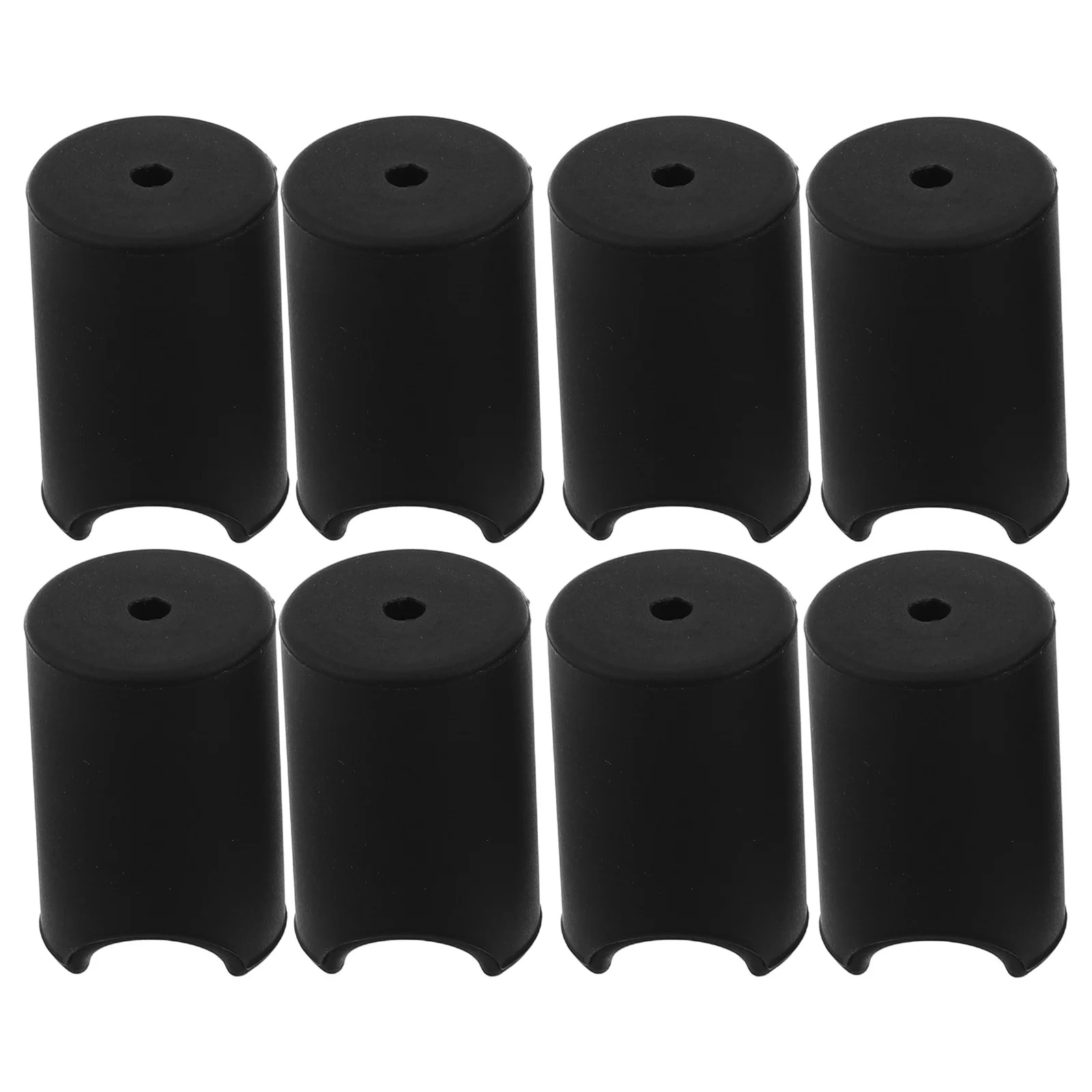 

8Pcs Silicone Handle Cover Black Cylindrical Anti-Collision Protector for Cabinet Door Knob Baby Safety Proofing Toddler
