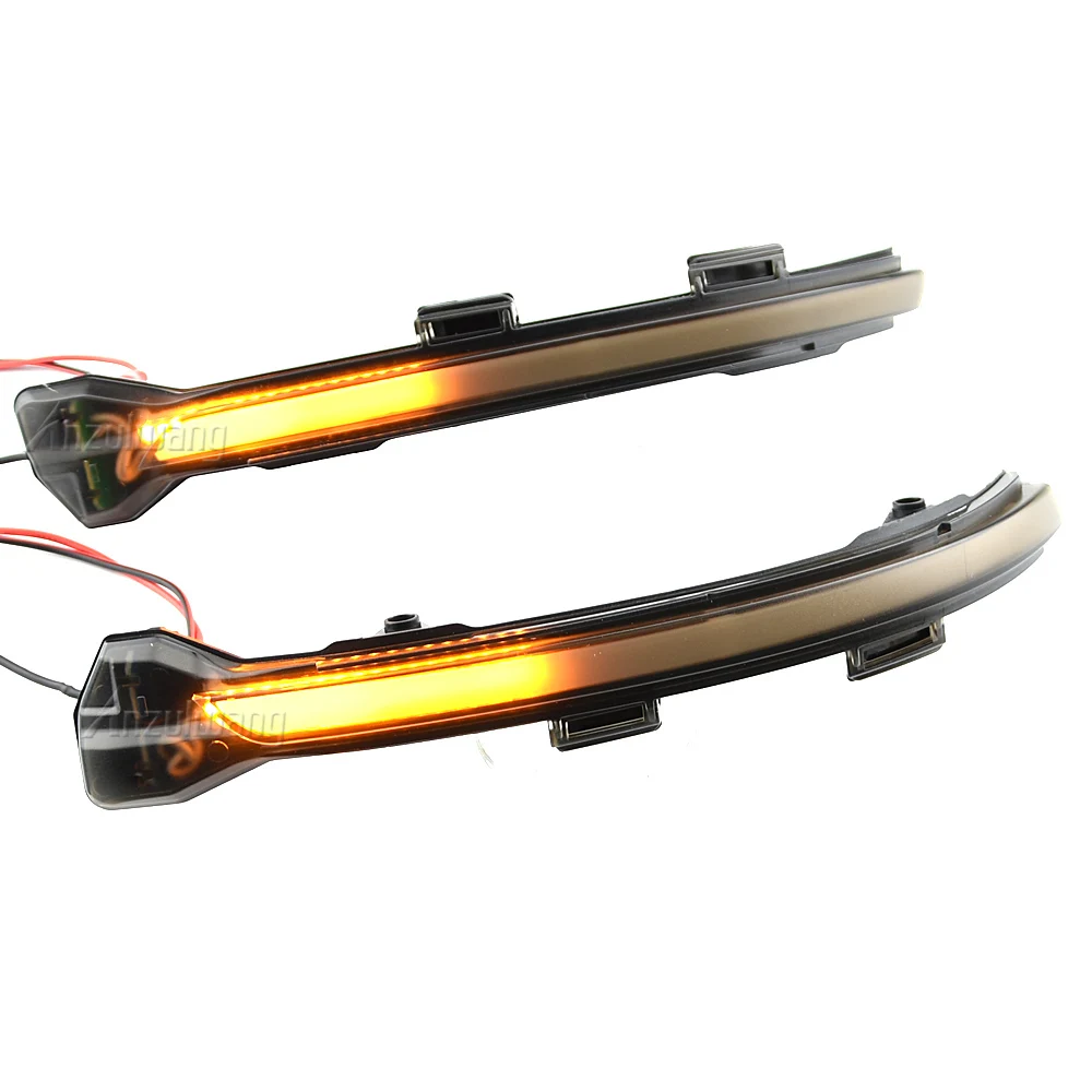 2X For VW Volkswagen Golf 7 Jetta MK7 VII MK7 Golf 7.5 GTI R Touran LED Dynamic Turn Signal Light Side Mirror Sequential Blinker