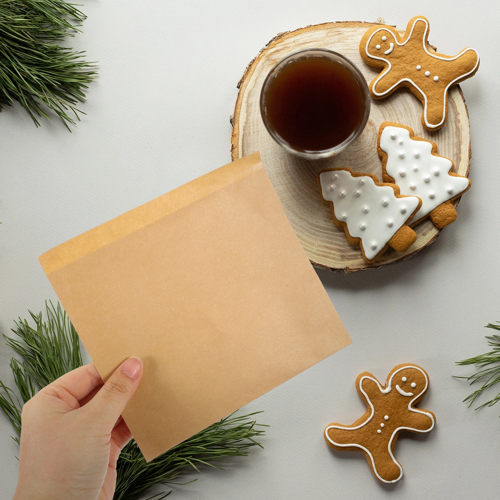 

100pcs Oil Proof Paper Bags Food Grease Resistant Bakery Packaging Cookies Bread Snack Reusable Kraft Takeout Mini Grocery