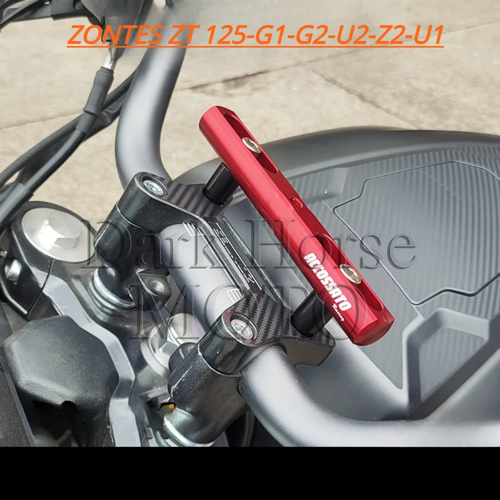 

Motorcycle Handlebar Crossbar Extension Rack Driving Recorder Navigation Extension Bracket FOR ZONTES ZT 125-G1-G2-U2-Z2-U1