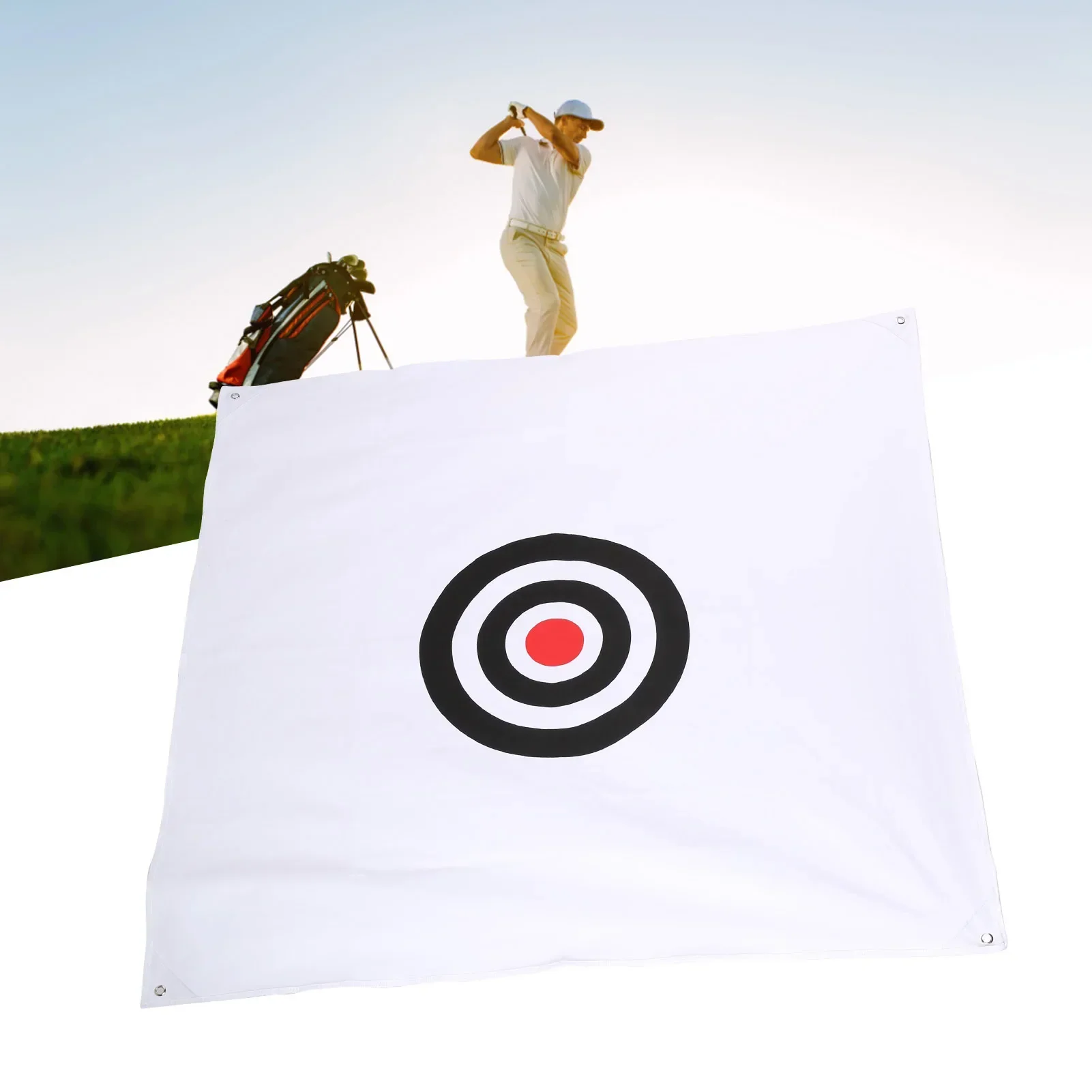1.5x1.5M Golf Hanging Target Cloth Hitting Practicing Training Aids Indoor Outdoor
