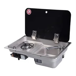 Rv Gas Stove Water Basin Modified Car Caravan Accessories Towed Back Camel Bed Car 304 Stainless Steel Vegetable Basin