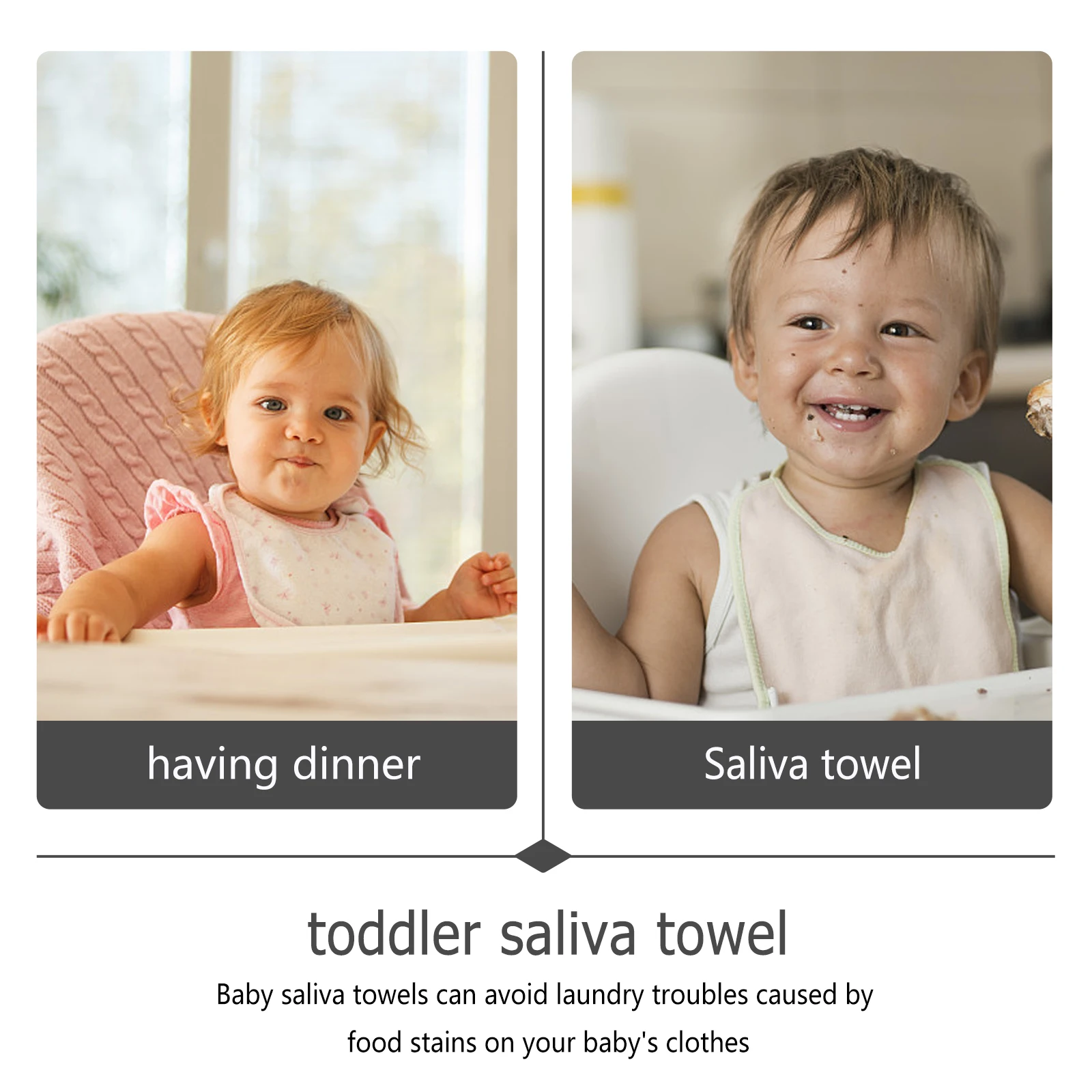 

20 Pieces Baby Saliva Towels Soft Breathable Moisture Absorption Cotton Reusable Washable Toddler Nursing Newborn Infant