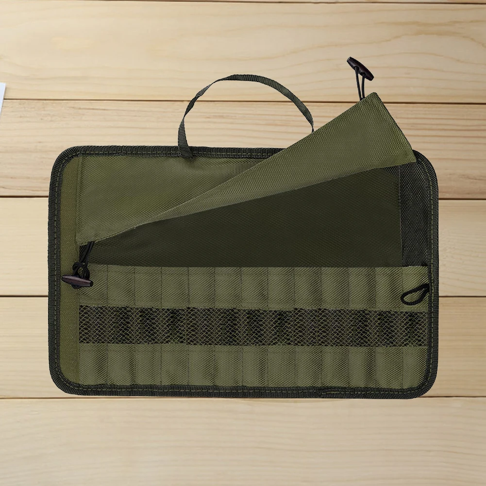 Kitchen Cooking Utensil Set Camping Equipment Camping Utensil Bag Tableware Storage Hanging Bag for Forks Spoons Chopstick