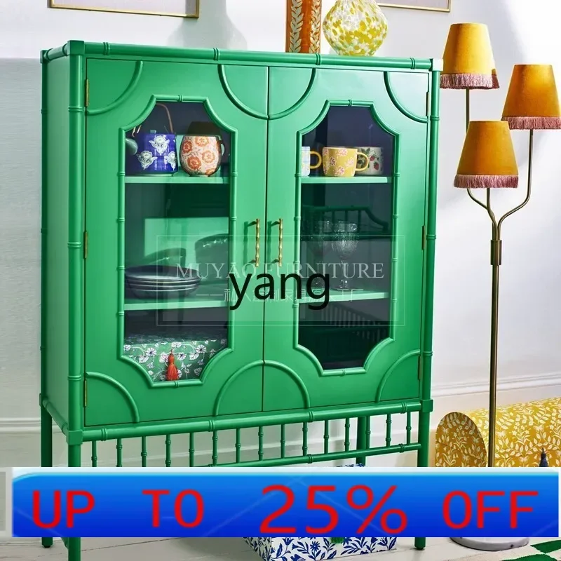 

Lh solid wood dining side cabinet household wine cabinet retro tea cabinet modern simple living room locker