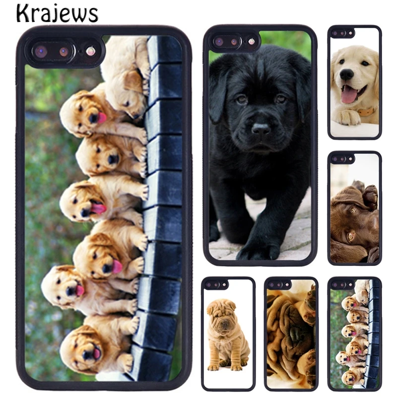 Krajews DOG LABRADOR RETRIEVER BULLDOG PUPPY Phone Case For iPhone 16 15 14 XR XS 11 12 mini 13 Pro MAX Plus cover coque