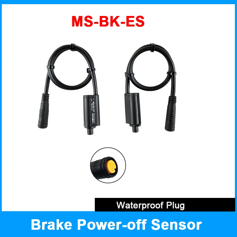 

12V-72V MS-BK-ES Brake Power-off Sensor 3-Core Waterproof Connector Mountain Bike Modification Accessory Left Right Universal