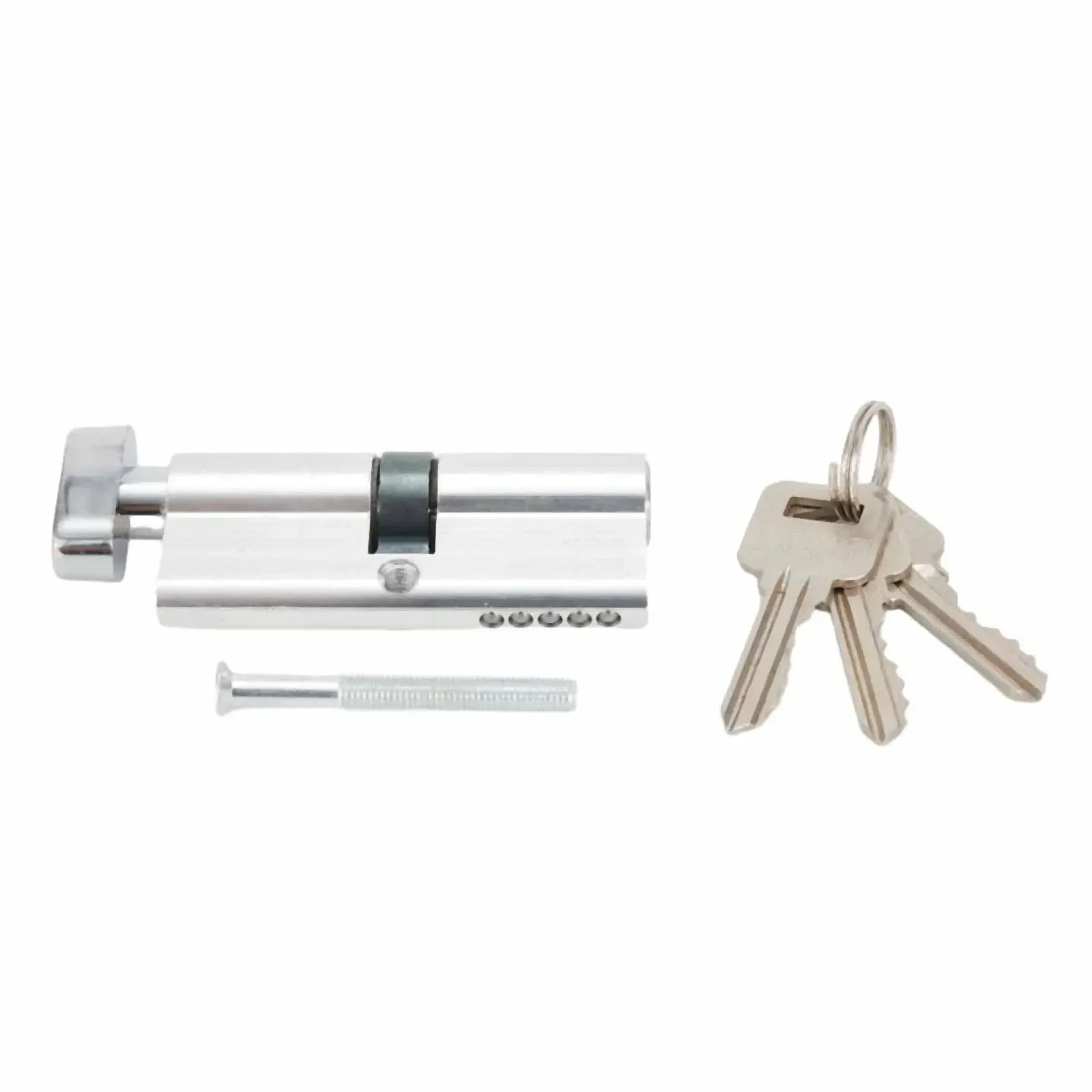 Accessories Lock Cylinder Cylinder Euro Anti Pick Keys Kit Multi-way Lock Silver With Screw Against Theft Aluminum