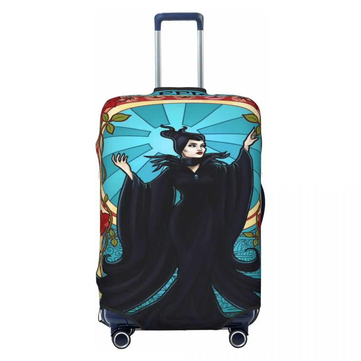 

Custom Cute M-Maleficent Movie Luggage Cover Protector Dust Proof Travel Suitcase Covers