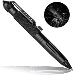 Multifunctional Metal Tactical Pen Anti Skid Emergency Glass Breaker Self Defense Supplies Security Protection EDC Multitool