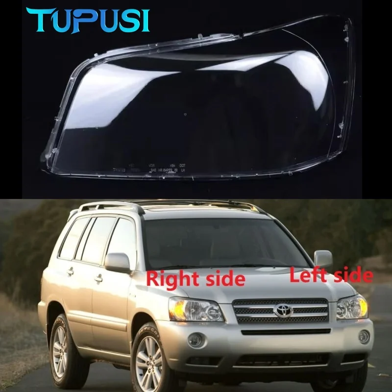 

Front Headlamp Cover Headlight Shell Transparent Lampshade Plexiglass Housing Replace Lens For Toyota Highlander 2004 2005 2006
