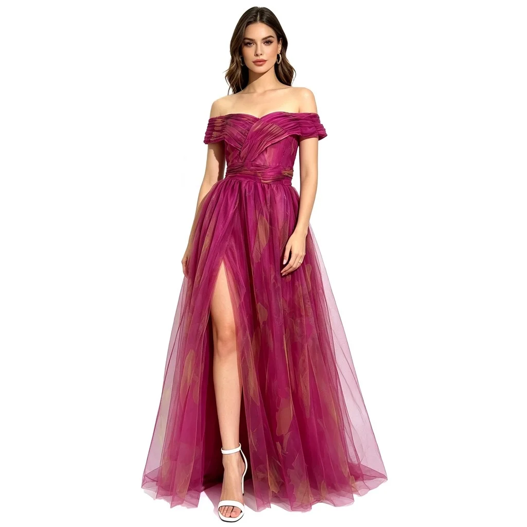 Fantasy Theme Stage Costume Gown Elegant with Elegant Party Dresses Party Dress Summer Stage Costume for Women