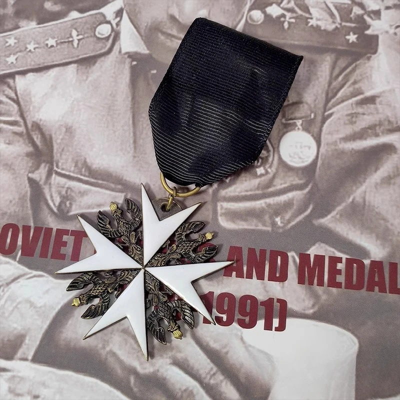 شارة الصليب لقيادة وسام سانت جون القدس من دبابيس مستشفى الفرسان لمجموعة الحرف اليدوية للديكور