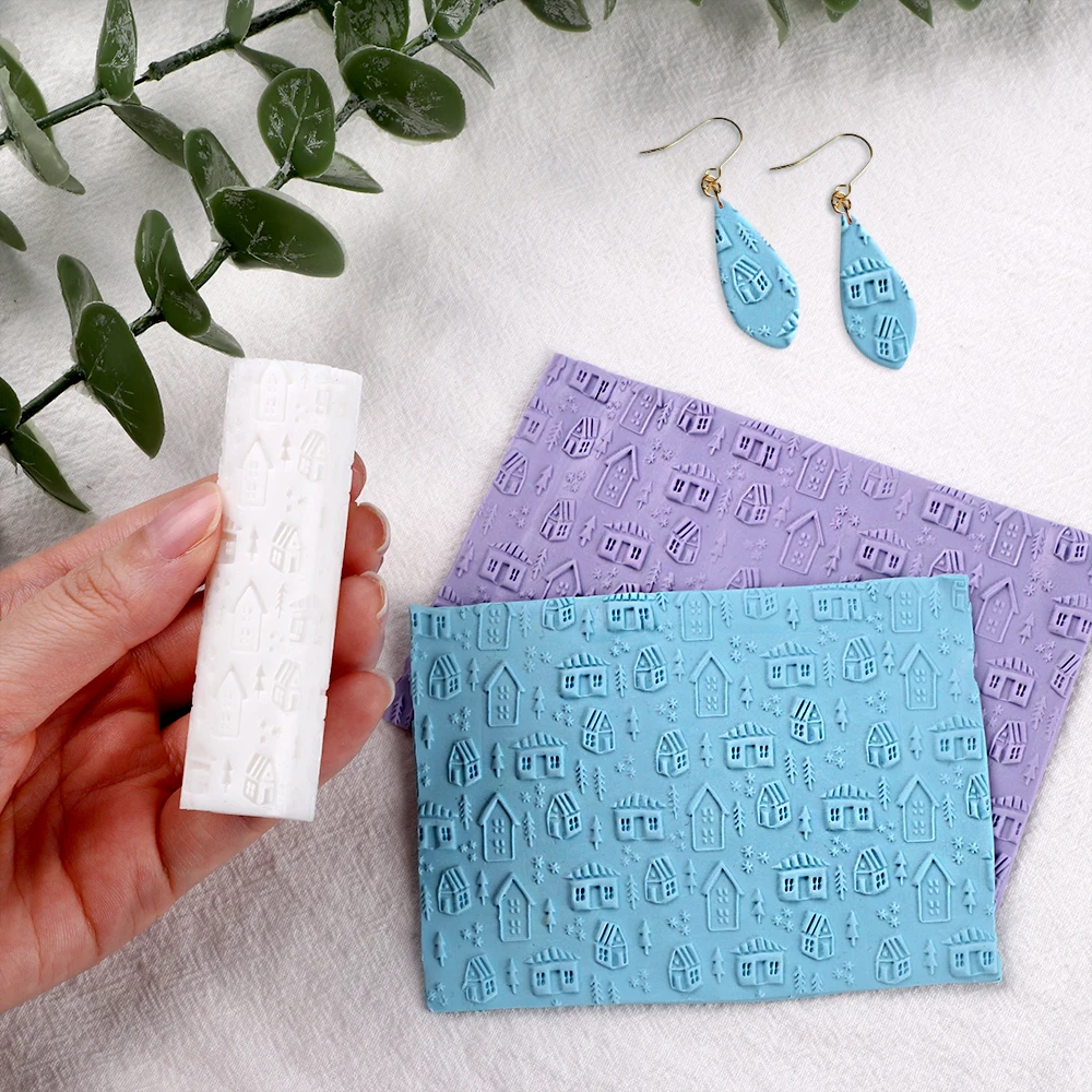 

Салонная дерево, снежинка, мягкая керамика, матовая текстура, ролик, пластиковая текстура, форма из полимерной глины, сделай сам, рождественские серьги, ювелирное ремесло