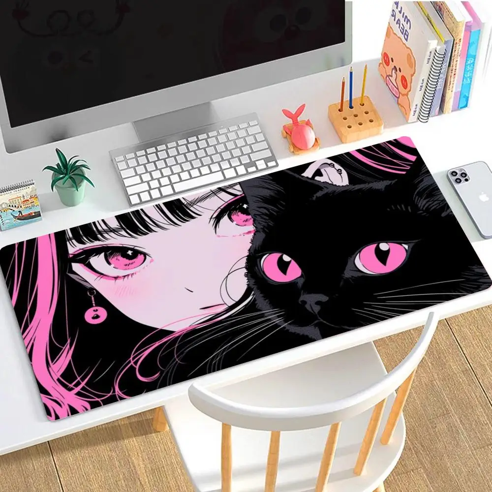 Muismat van natuurlijk rubber, extra grote, vlekbestendige desktoppad, kantoormuis met dichte rand