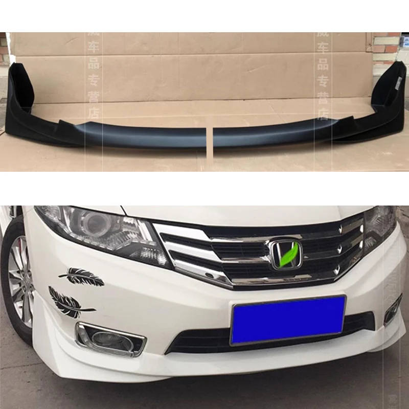 

For Honda City Sedan 2012 2013 2014 Year Front Bumper Lips Body Kit Accessories 2 Pcs