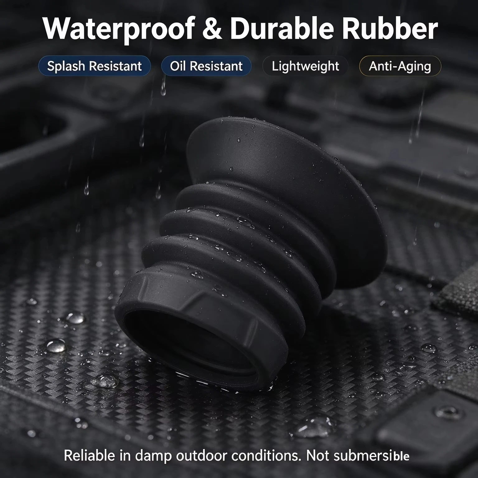 ZIYOUHU Rubber Eye Mask Aluminum Alloy Double Tube Bracket Base, Night Vision Thermal Imaging Device Mounting Accessory