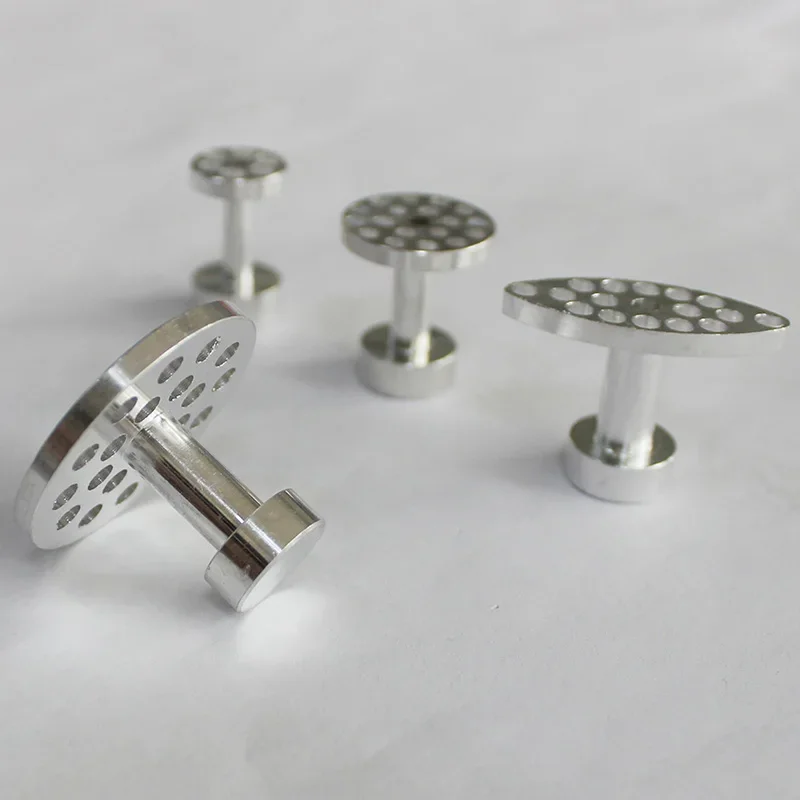 4 pezzi carrozzeria senza vernice ammaccatura granica fibbia in lega di alluminio colla estrattore linguette rimozione strumenti di riparazione automobili