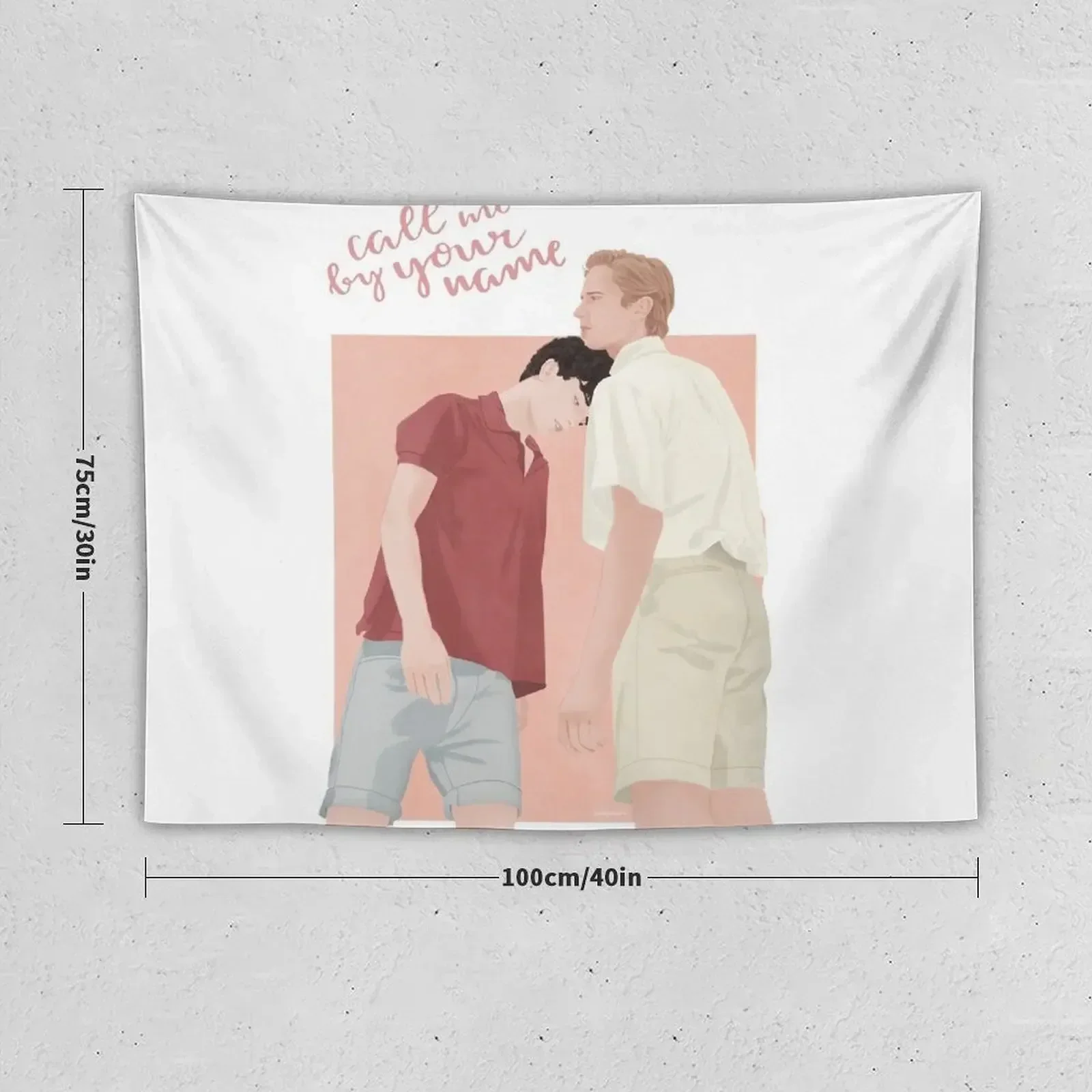 Call me by your name | CMBYN Tapestry Room Decor Wall Hanging Wall Tapestry