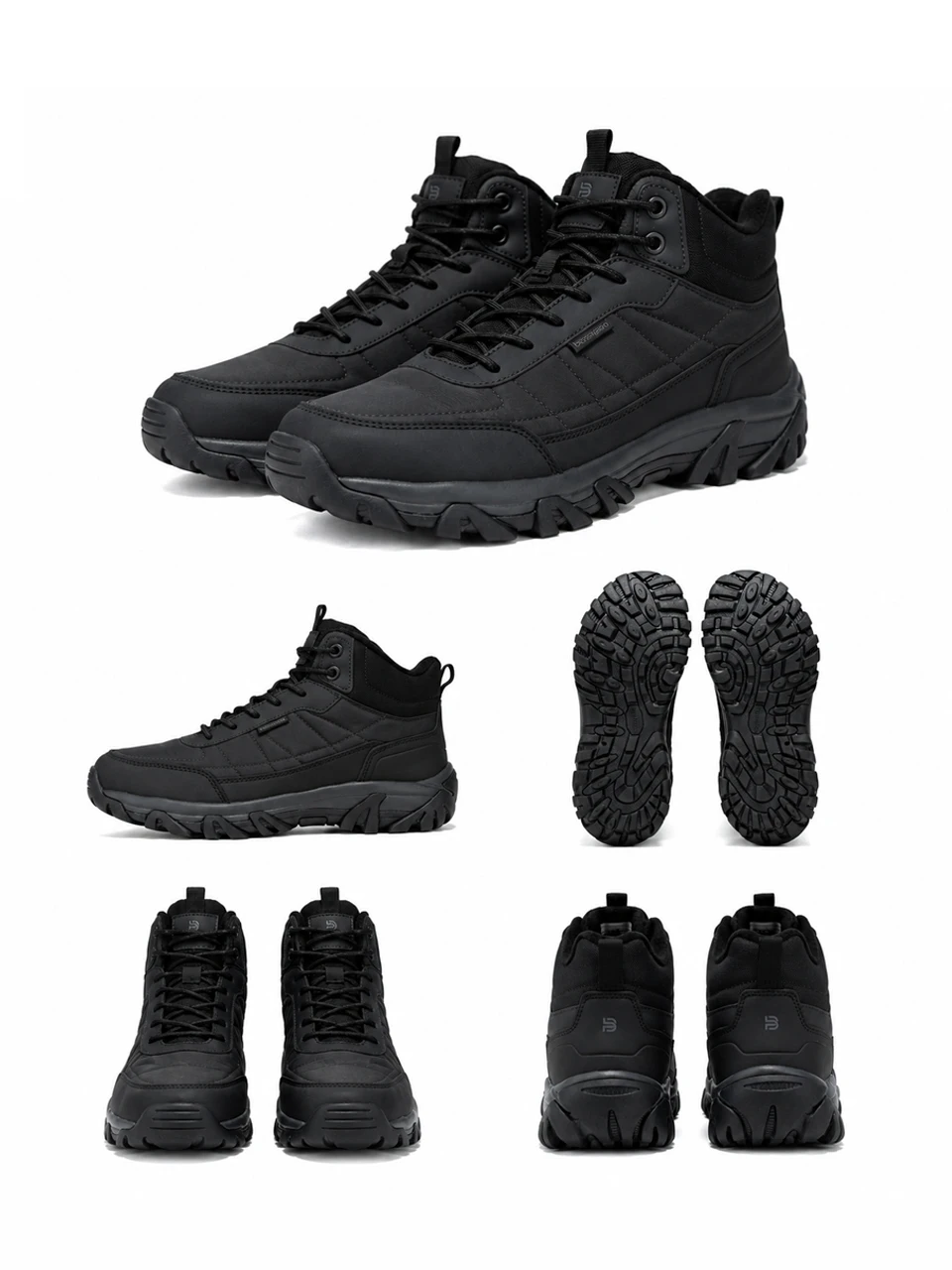 Baasploa Herren Winter-Wanderschuhe Wasserfeste Casual-Sneakers Komfort-Plüsch Warme Stiefel Herrenschuhe Rutschfest Verschleißfest – Detail 16