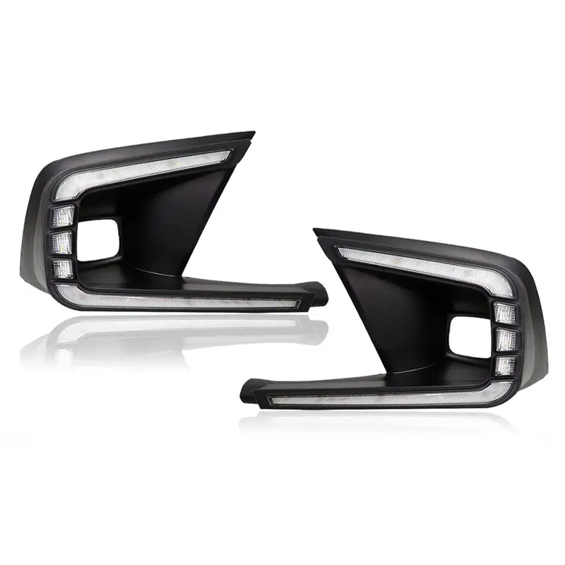 

LED Daytime Running Lights For Honda Civic 11Th Gen 2021-2024 Turn Signal Lights Fog Lights Tri-Colors-T48C