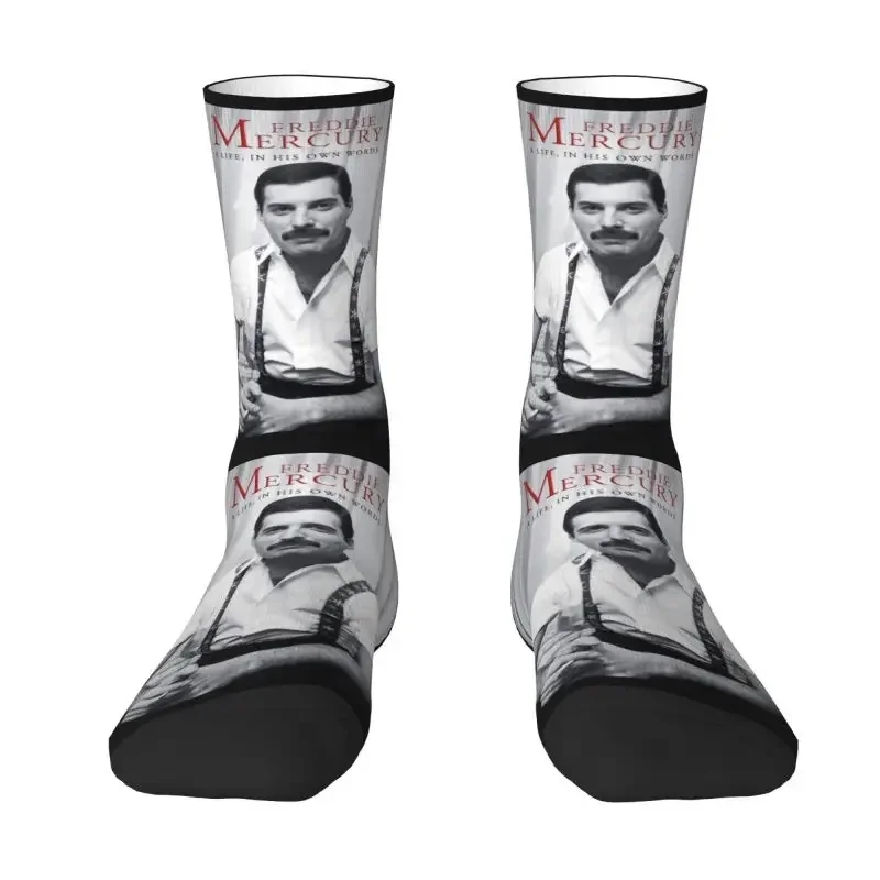 Freddie Mercury Men Women Crew Socks Unisex Fashion Spring Summer Autumn Winter Dress Socks