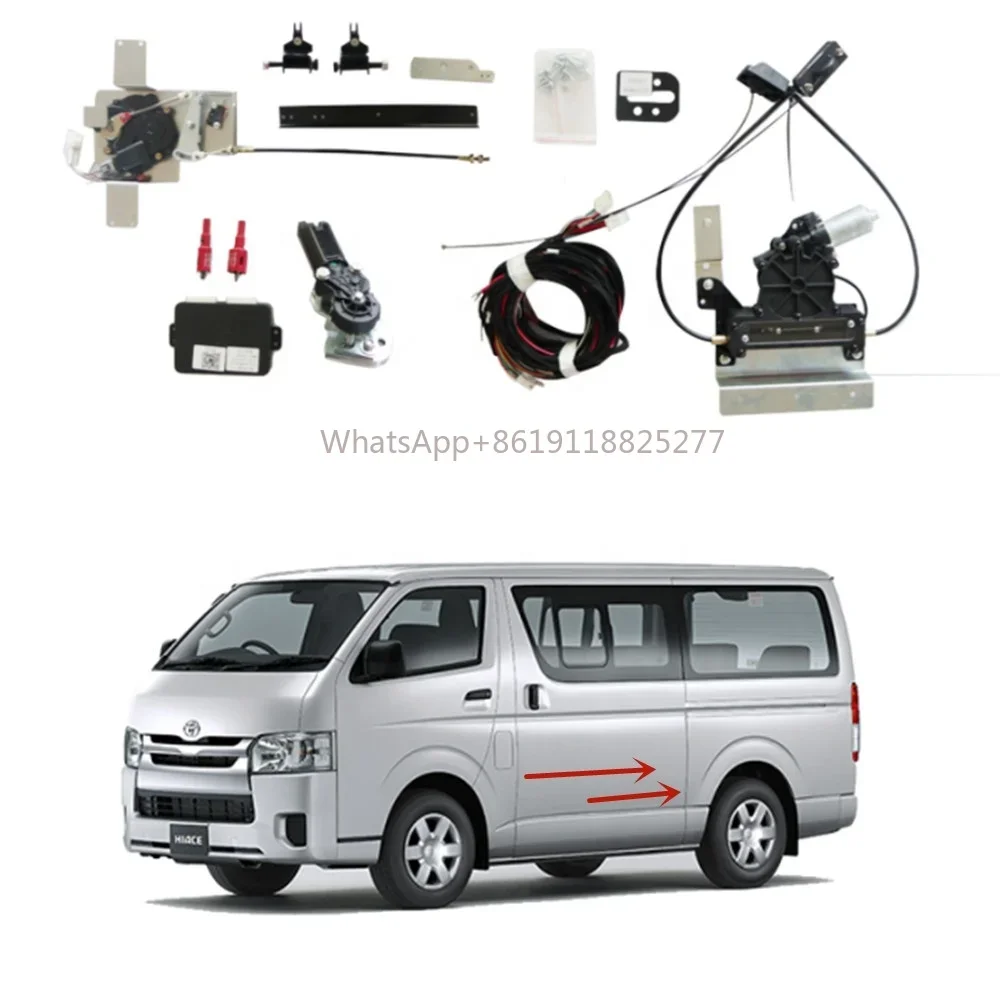 ประตูเลื่อนประตูบานเลื่อนสำหรับ HIACE 2005-2018 Grandia COMMUTER QUANTUM hiace200