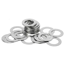 20pcs/lot M3 M4 M5 M6 M8 M10 M12 M14 304 Stainless Steel Ultra Thin Flat Washer Adjusting Shim Plain Gasket 0.1/ 0.2/ 0.3mm