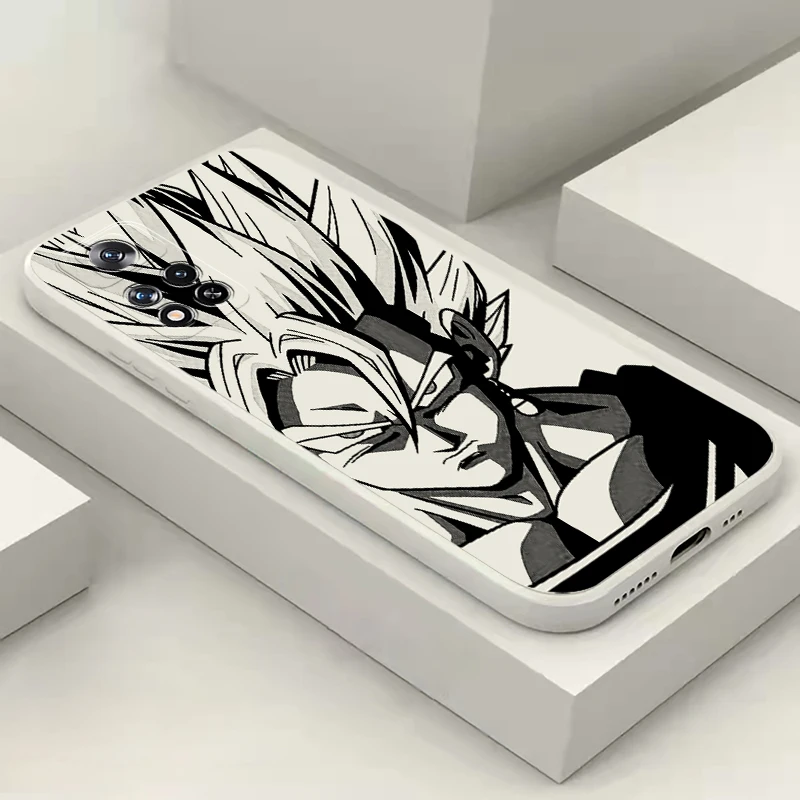 D-Dragons Balls Black For Xiaomi Mi 13 Mi 12 12s Mi 11 11T 10T 10S 10 Pro Ultra Lite Phone Case Carcasa Liquid Silicone Cover image 5