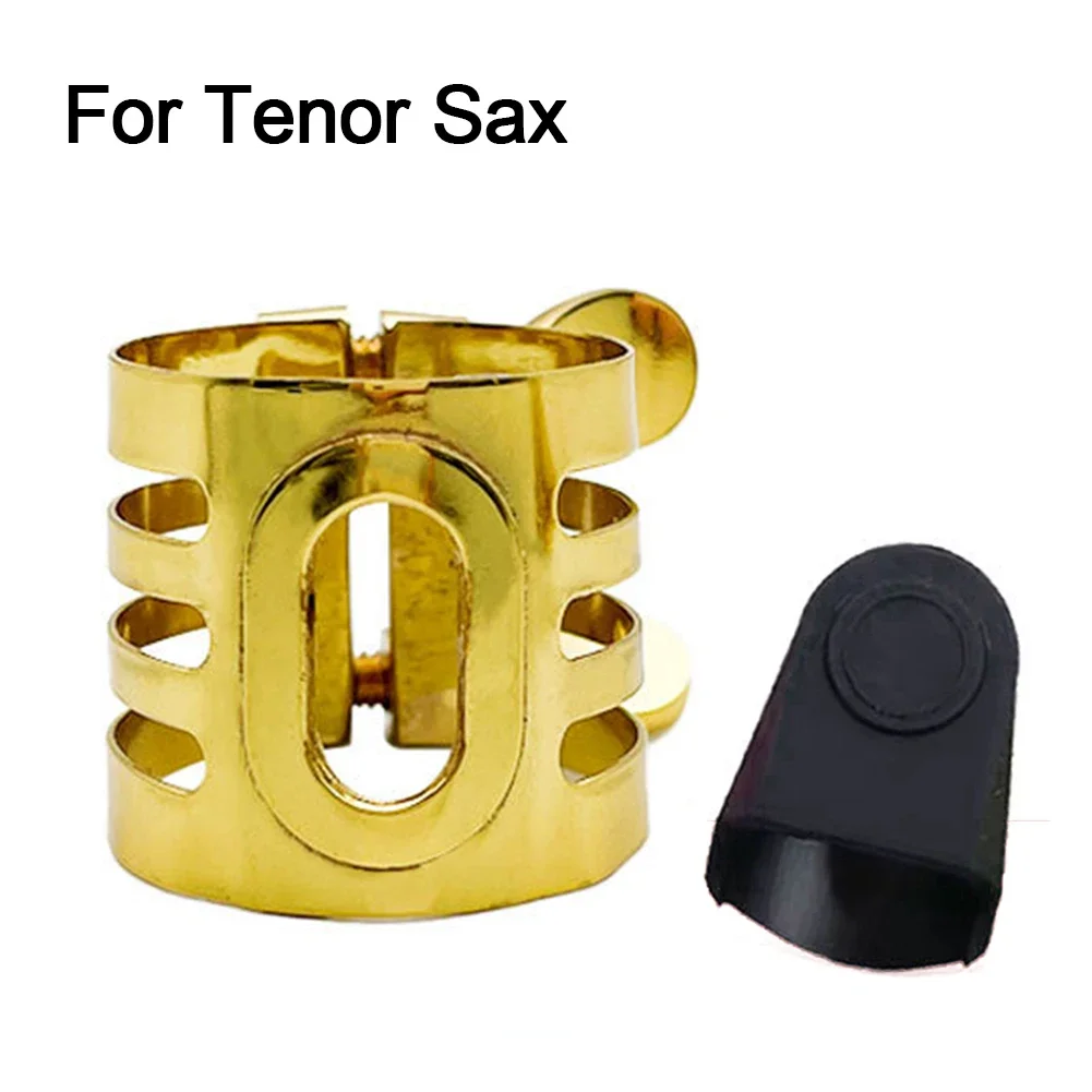 Sax Mouthpiece Clamp Reed Clip Clarinet Soprano Alto Tenor Sax With Rubber Cover Saxophone Ligature Adjustable Accessories