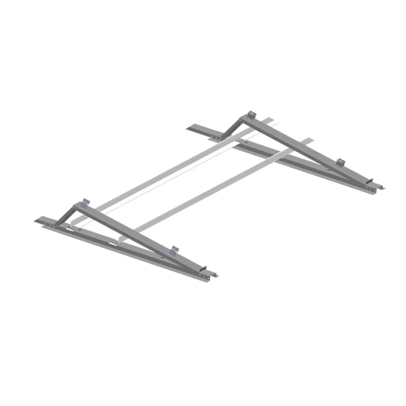 Rustproof Aluminum Alloy PV Panel Roof Mount System with Adjustable Tilt and 12-Year Warranty
