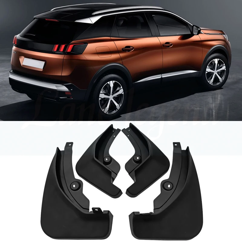 Front Rear Car Fender Mud Flaps For Peugeot 3008 2 SUV 2017 Onwards 2018 2019 Mudflaps Splash Guards Mud Flap Mudguards Fender