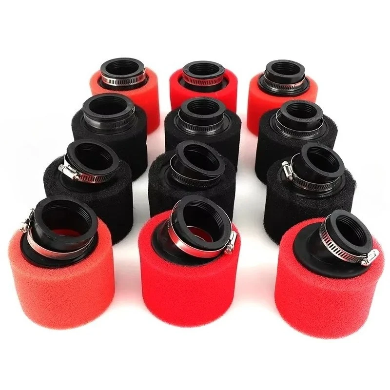 Foam Air Filter 35mm 38mm 42mm 45mm 48mm 50mm 60mm Sponge Cleaner Moped Scooter Dirt Pit Bike Motorcycle Black and Red