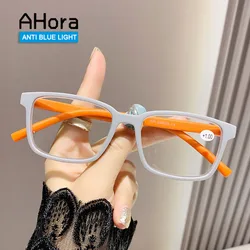 Ahora Colorful Reader Presbyopic Eyeglasses Frame Women Men Blue Light Blocking Reading Glasses With +1.0+1.5+2.0+2.5+3.0+3.5+4