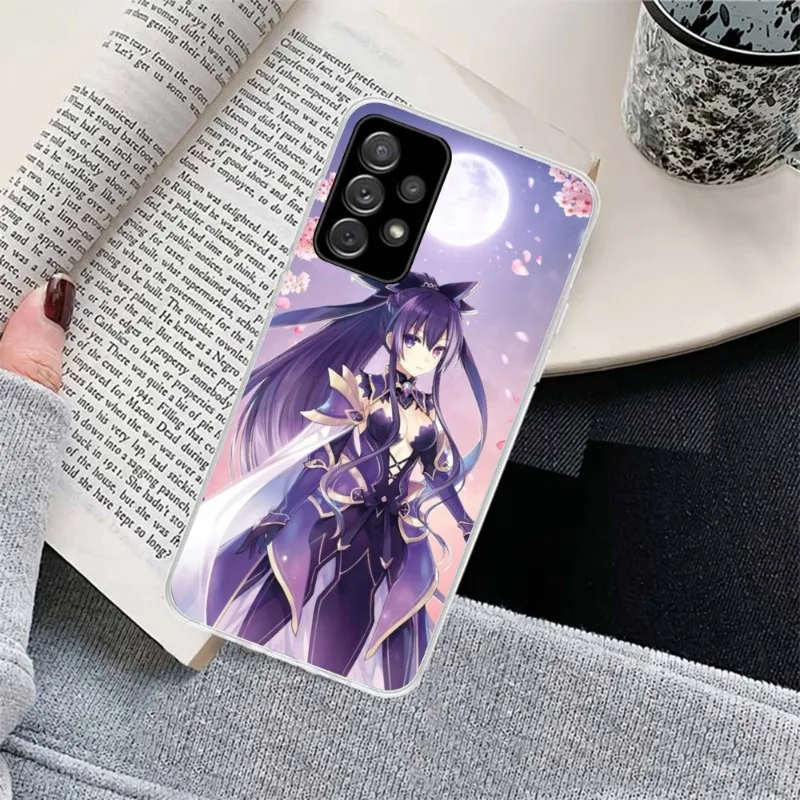 DAL Tohka Yatogami Phone Case for Samsung Galaxy S23 S22 S21 Plus Ultra A12 A32 A53 Clear Phone Cover Funda