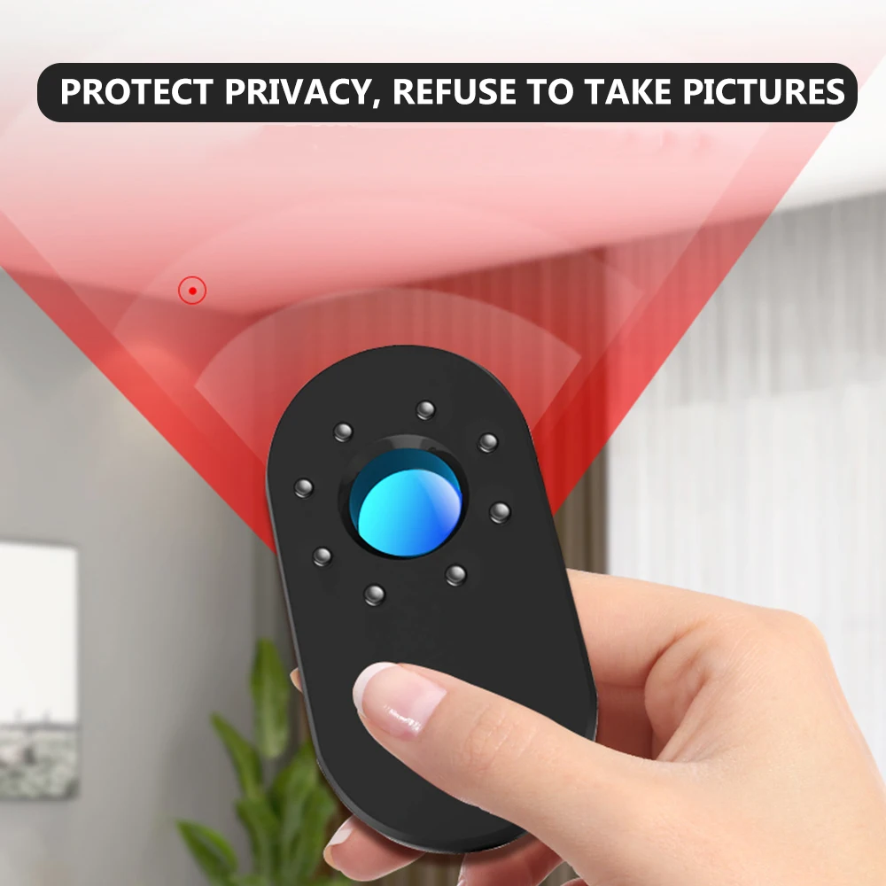 Hidden Camera Detector Infrared Detector Travel Mini Portable Anti-Peeping Anti-Monitoring Camera Scanner Detects Hidden Cameras