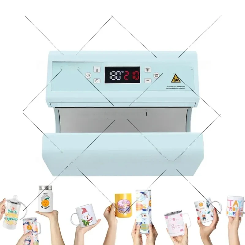 Máquina de impressão pneumática de copo Freesub Máquinas automáticas de prensa térmica para caneca F300S