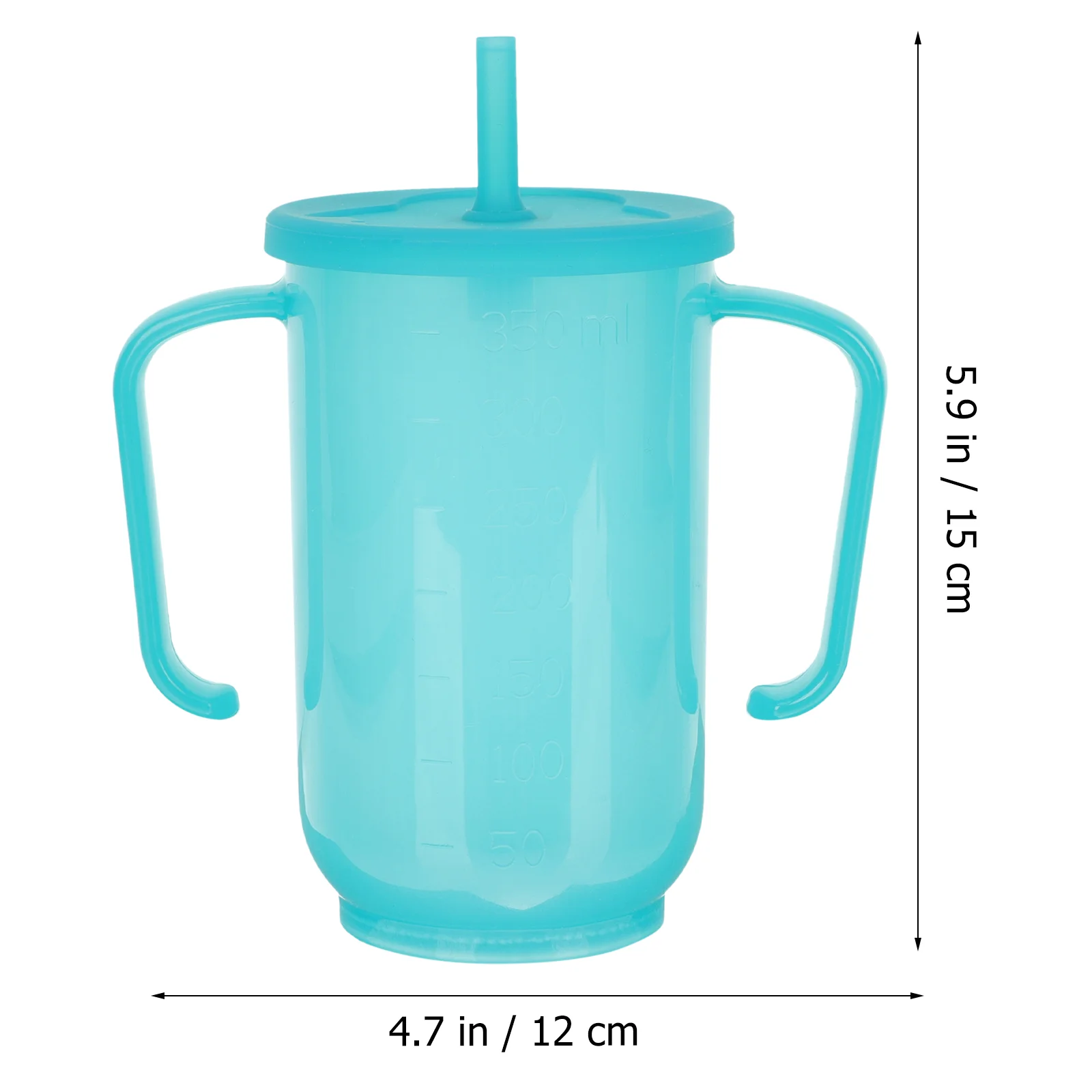 Adult Sip Cup with Straw Anti-choking Water Bottle Hospital Lid and Anti-spill Elder